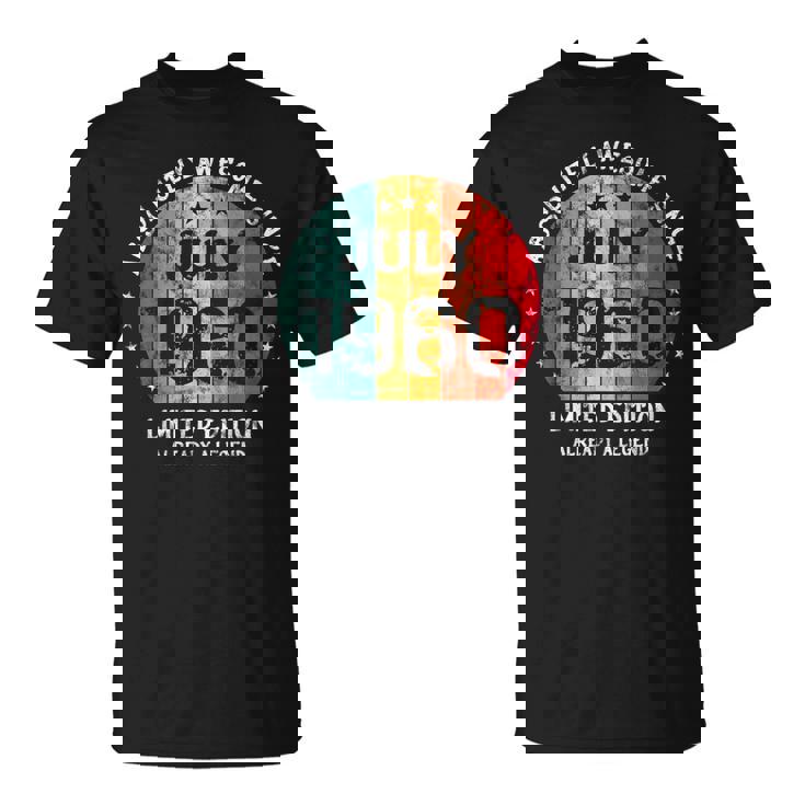 Fantastisch Seit Juli 1960 Männer Frauen Geburtstag T-Shirt