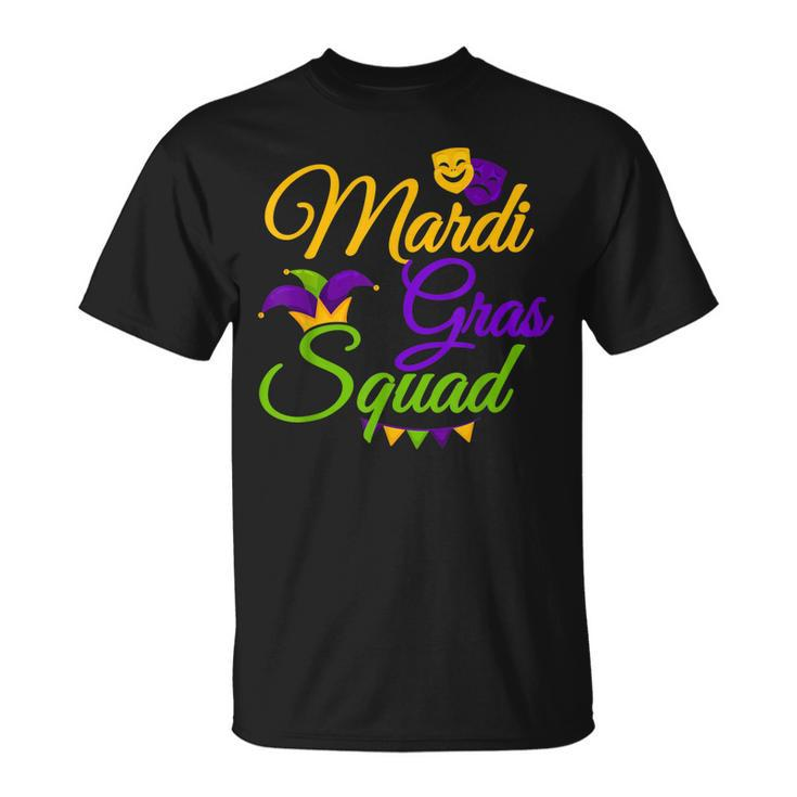 Fat Tuesday Matching Mardi Gras Squad Unisex T-Shirt