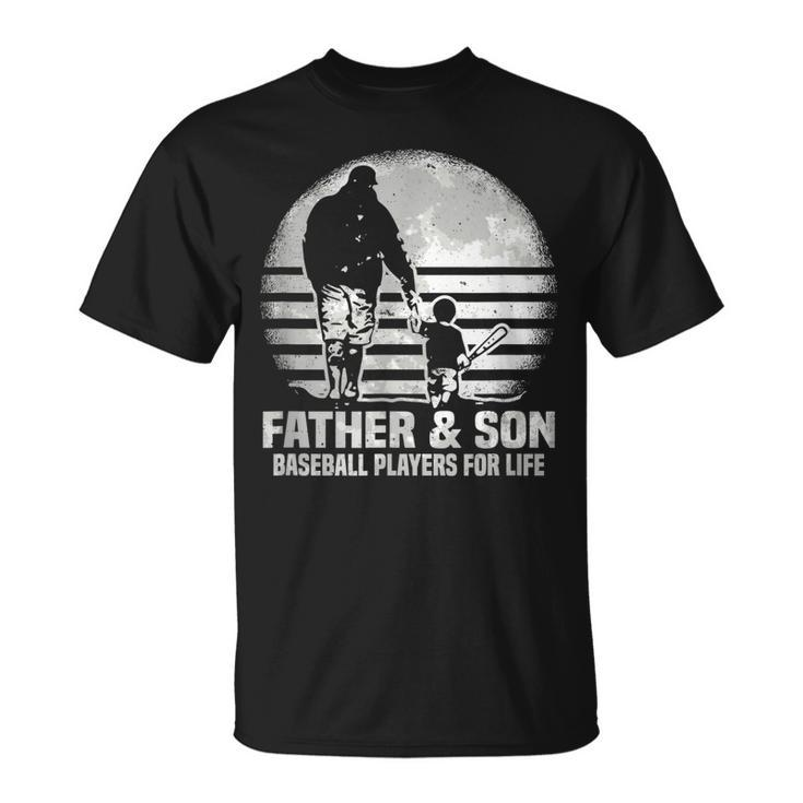 Father And Son Baseball Matching Dad Son T-Shirt