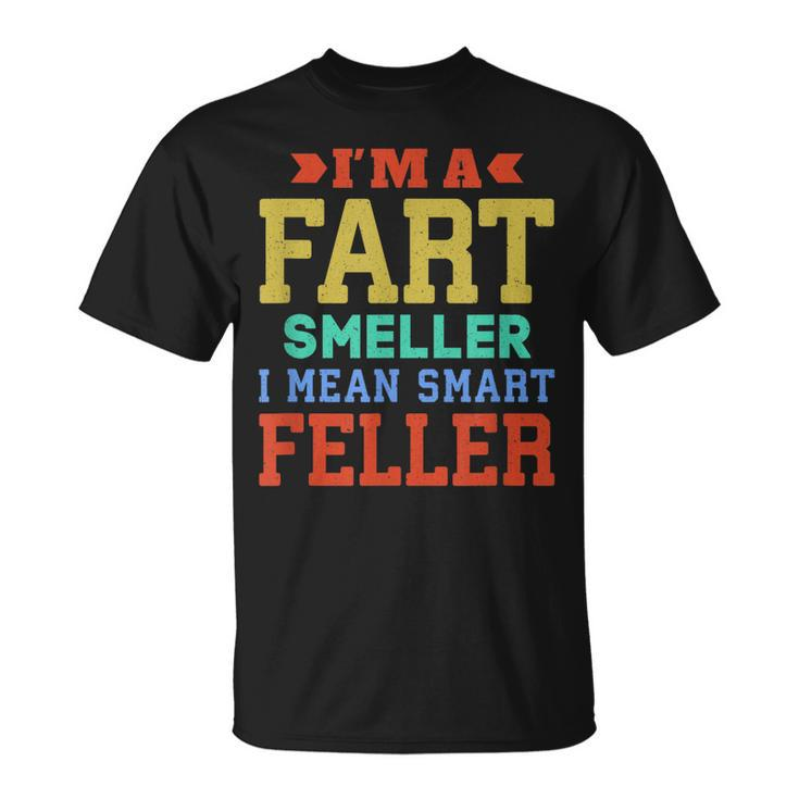 Mens Fathers Day Fart Smeller I Mean Smart Papa T-shirt
