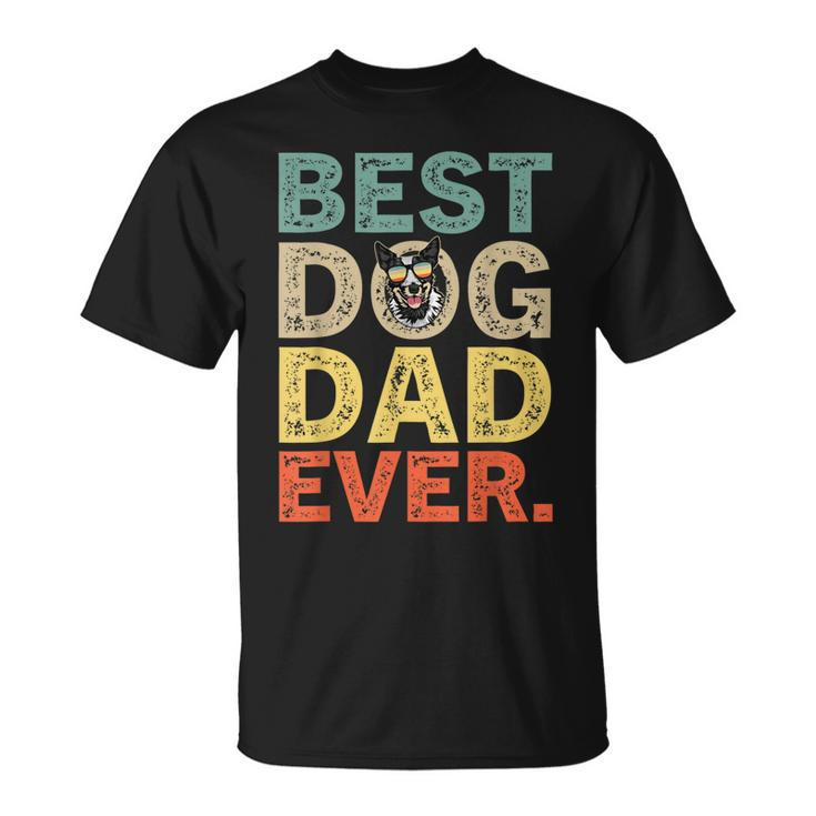 Fathers Day Gifts Australian Cattle Best Dog Dad Ever Gift For Mens Unisex T-Shirt