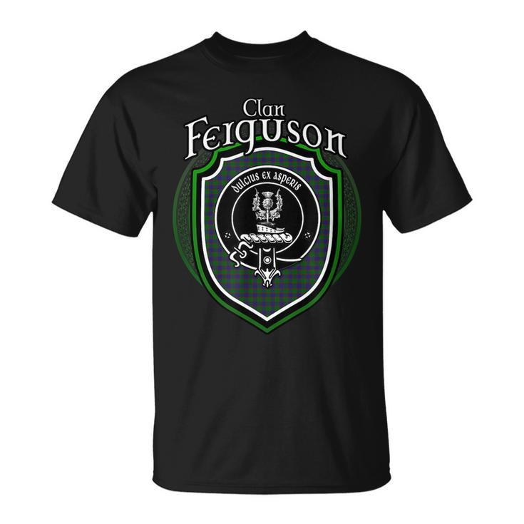 Ferguson Clan Crest | Scottish Clan Ferguson Family Badge Unisex T-Shirt