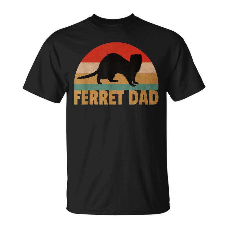 Ferret Retro Pet Ferret Dad Vintage T-Shirt