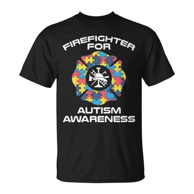 Firefighter Autism Merch - Best Gifts For Firefighters Unisex T-Shirt