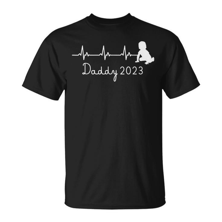 First Time Father Gifts For Men New Dad Expecting Daddy 2023 Gift For Mens Unisex T-Shirt