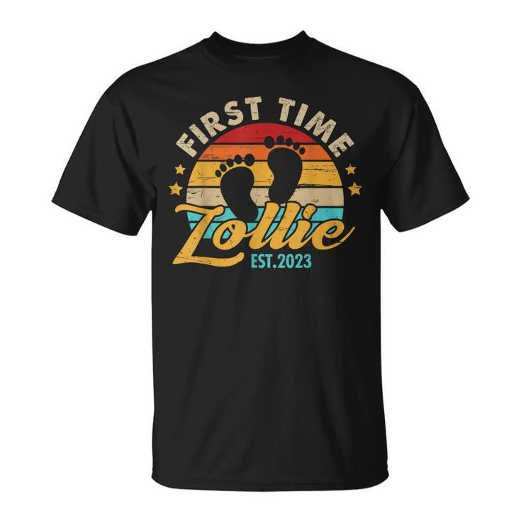 First Time Lollie Est 2023 Mothers Day Gift Pregnancy  Unisex T-Shirt