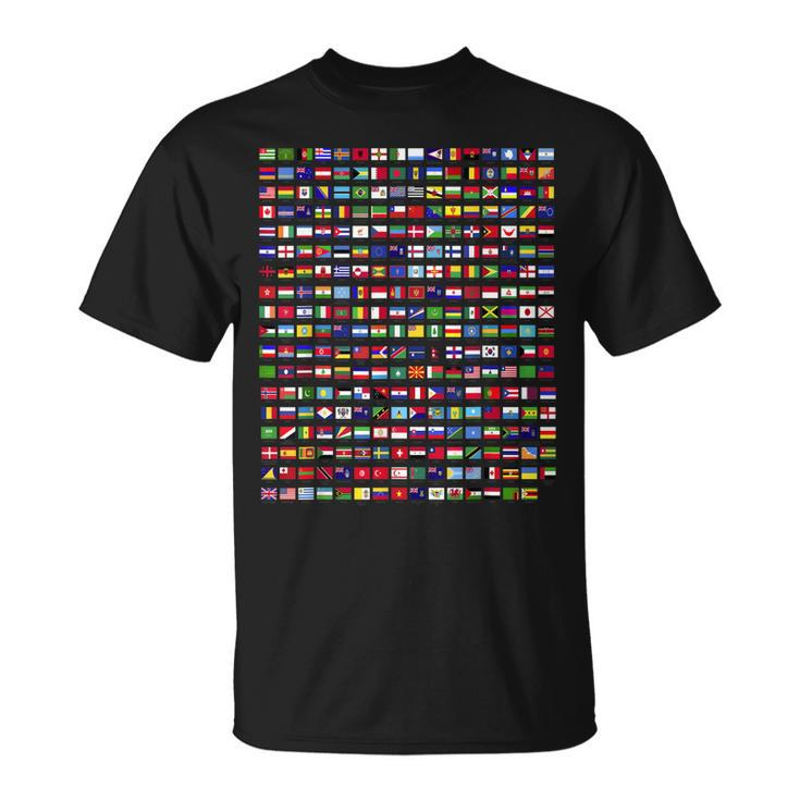 Flags Of The Countries Of The World 287 Flag International  Unisex T-Shirt