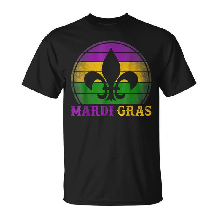 Fleur De Lys Mardi Gras Carnival Party New Orleans T-Shirt