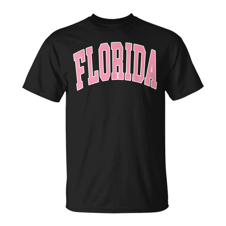 Florida Beach Preppy Pink Font  Unisex T-Shirt