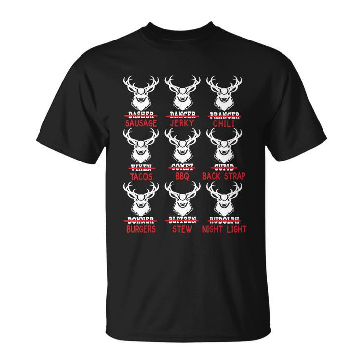 Funny Christmas Deer Bow Hunting Santa Men Women Hunter Gift Tshirt V2 Unisex T-Shirt