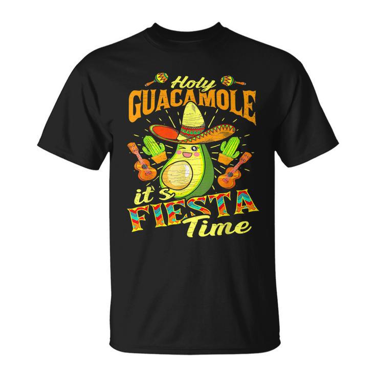Funny Cinco De Mayo  Mexican Holy Guacamole Fiesta Time  Unisex T-Shirt