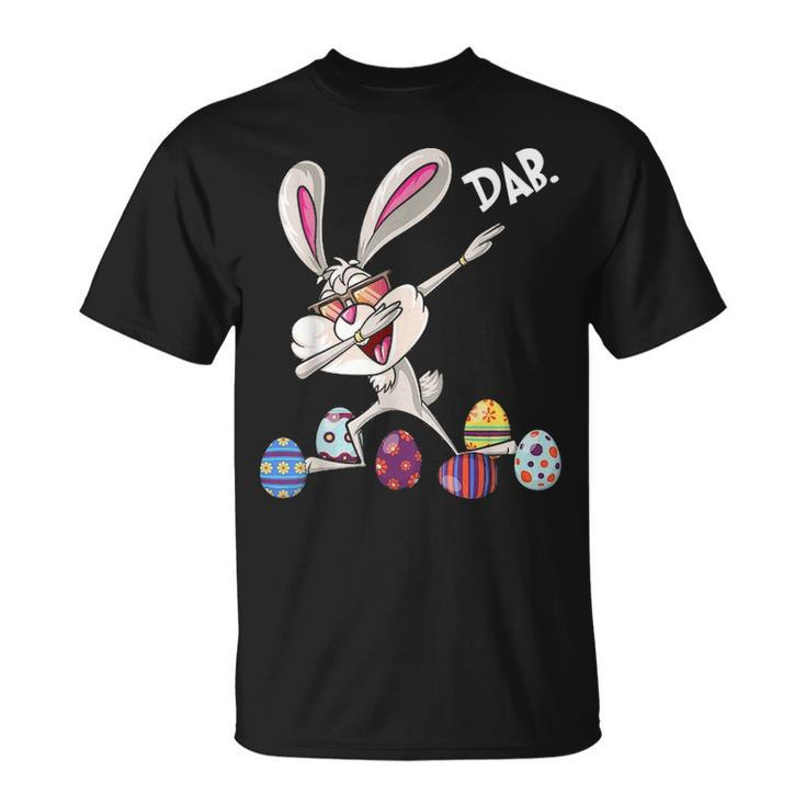 Funny Dabbing Easter Rabbit Eggs Dab Hunting Bunny Unisex T-Shirt