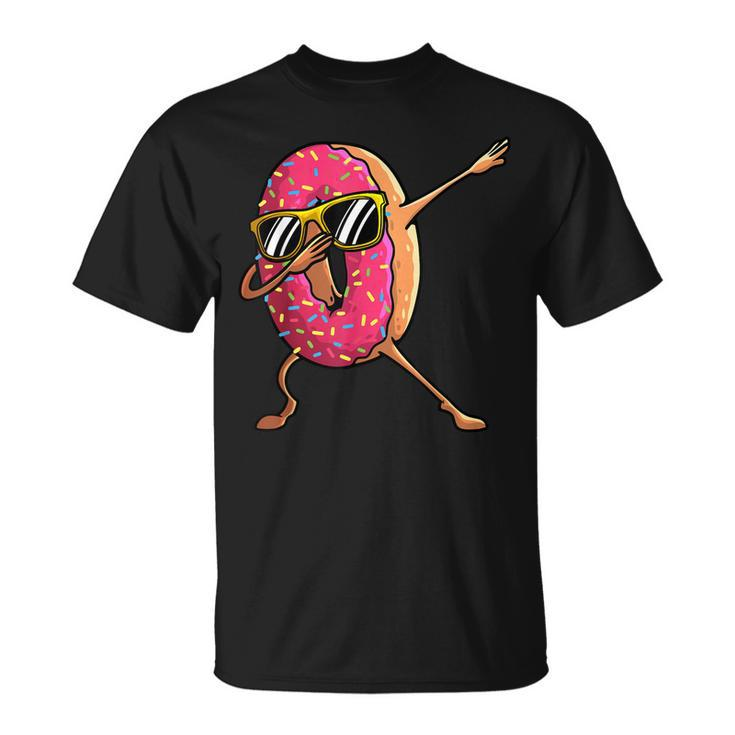 Funny Donut Designs For Boys Kids Girl Hip-Hop Dabbing Donut  Unisex T-Shirt