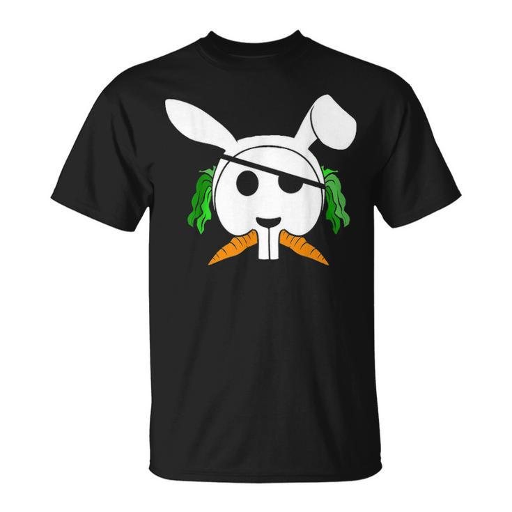Funny Easter Bunny Pirate Scull Egg Hunting Rabbit Unisex T-Shirt