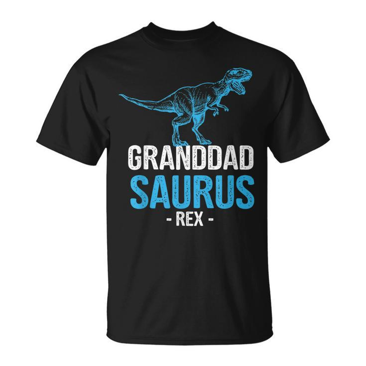Funny Fathers Day Gift For Grandpa Granddad Saurus Rex Unisex T-Shirt