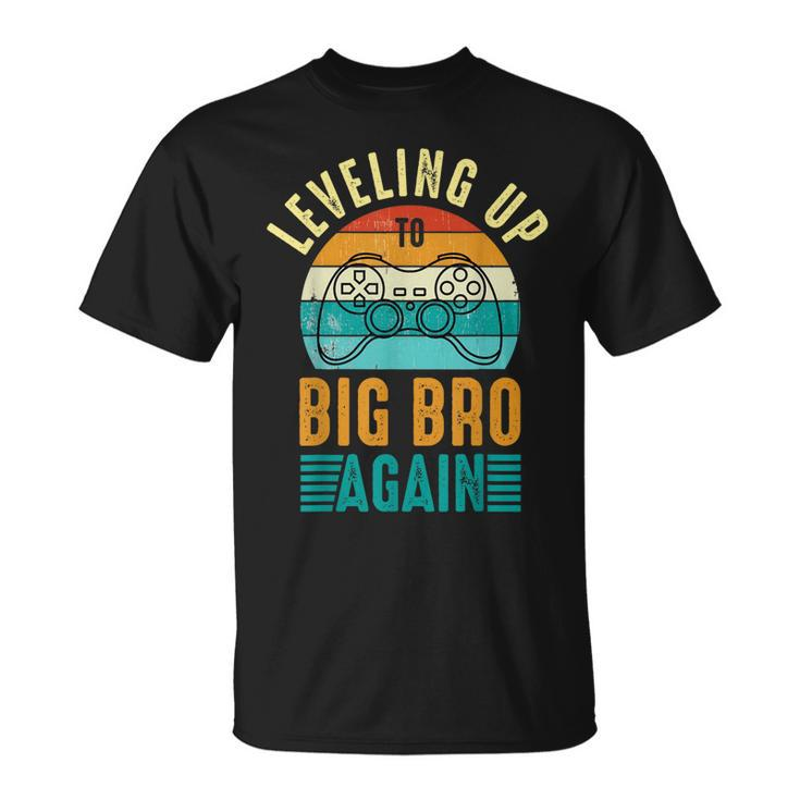 Funny Leveling Up To Big Bro Again Vintage Big Brother Again  Unisex T-Shirt