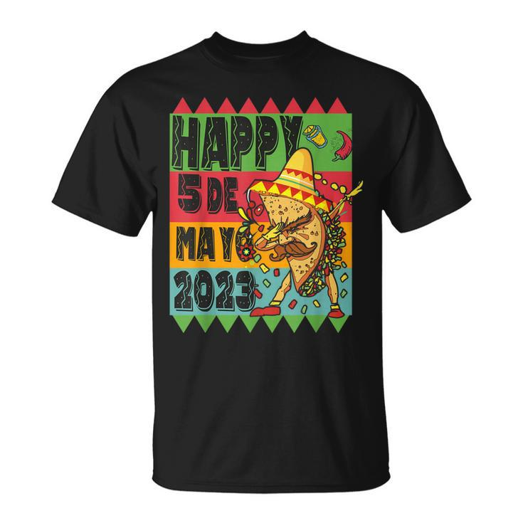 Funny Mexican Fiesta Cinco De Mayo Taco Sombrero  Unisex T-Shirt