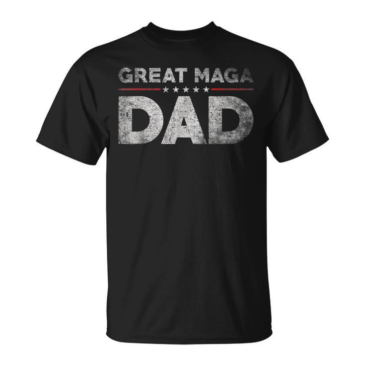 Funny Pro Trump Jr Great Maga Dad Usa Flag Unisex T-Shirt