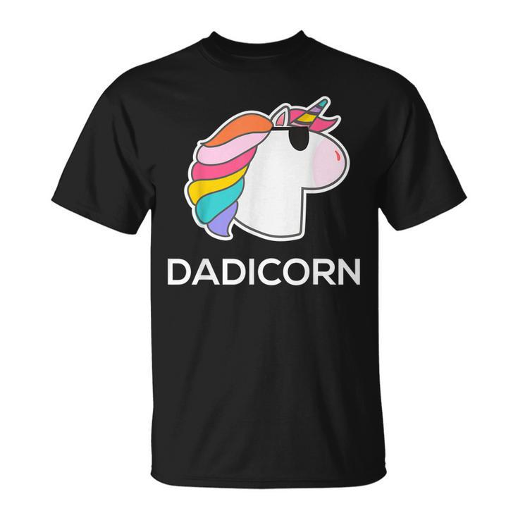 Funny Unicorn Dad Father Gift  Dadicorn Gift For Mens Unisex T-Shirt