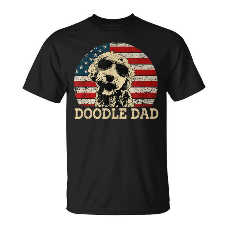 Funny Vintage Doodle Dad Aussie Doodle & Goldendoodle Gift For Mens Unisex T-Shirt
