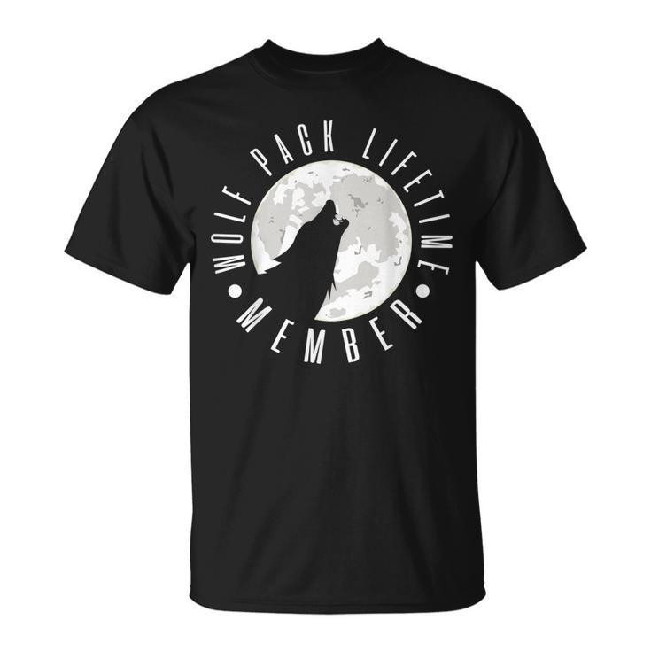Funny Wolf T  Wolves Lover Wolf Pack Lifetime Member Unisex T-Shirt