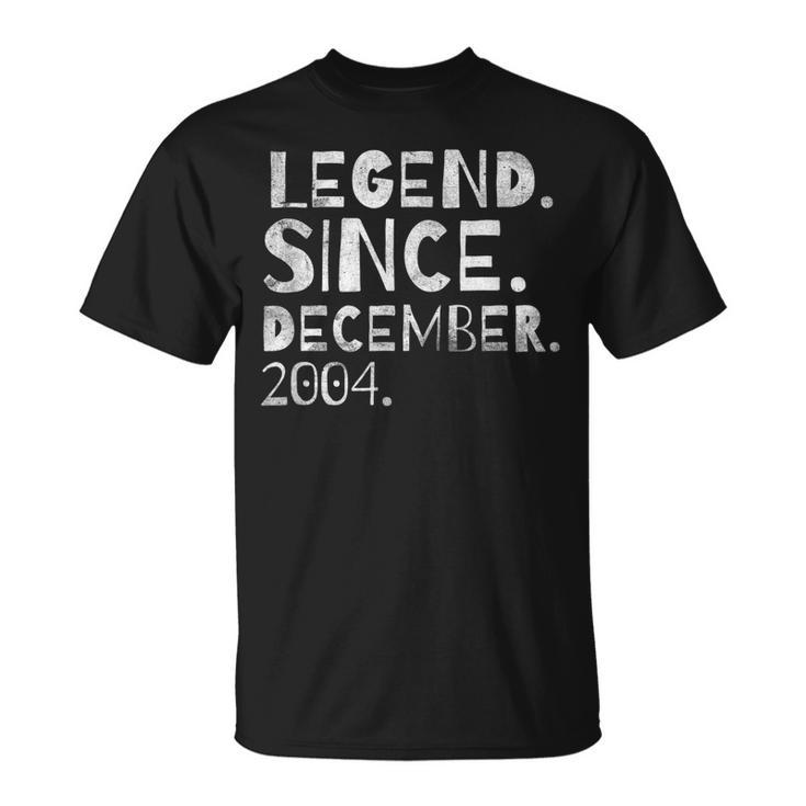 Geburtsmonat Dezember 2004 Legende T-Shirt für Männer und Frauen