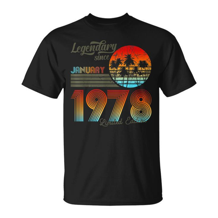 Geburtstags-Legendär Seit Januar 1978 T-Shirt
