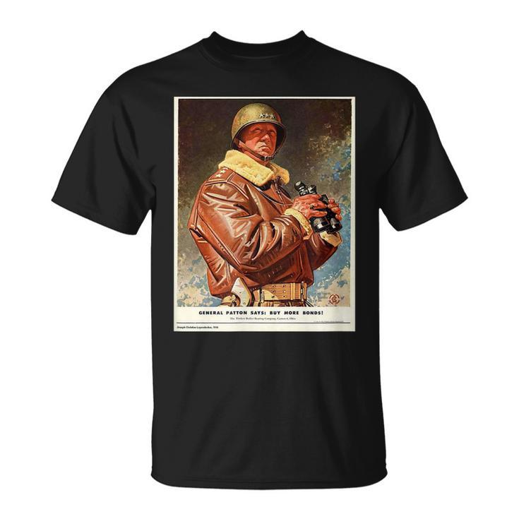 General George S Patton Ww2 Propaganda Poster Unisex T-Shirt | Mazezy