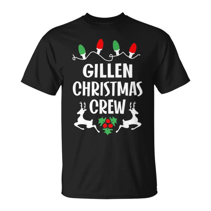 Gillen Name Gift Christmas Crew Gillen Unisex T-Shirt