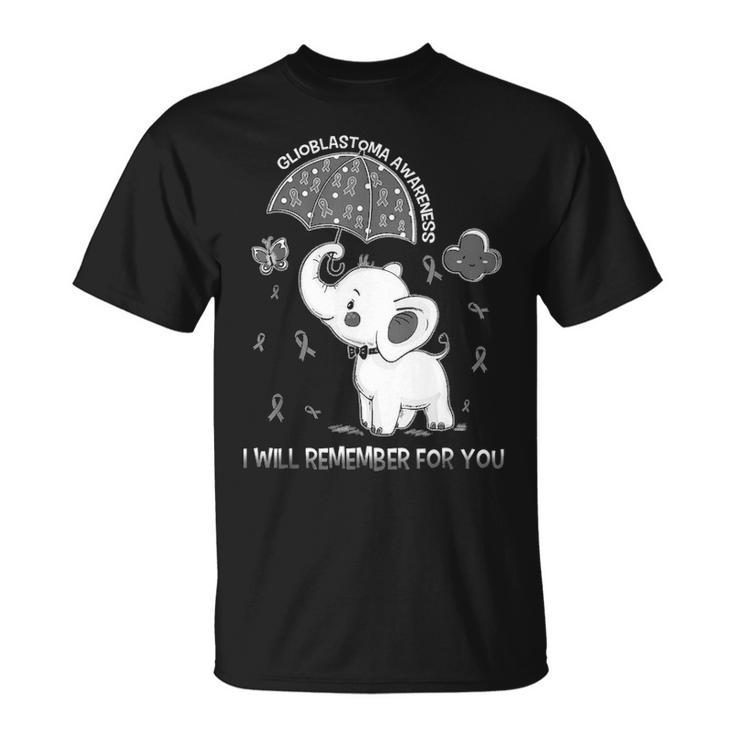 Glioblastoma Awareness Elephant Unisex T-Shirt