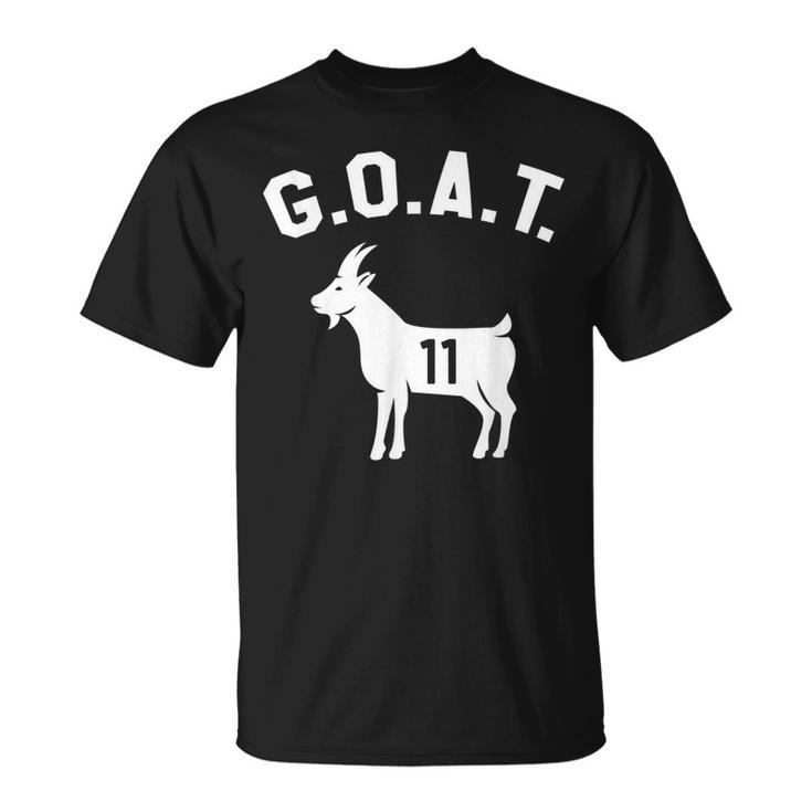 Goat Number 11 Greatest Of All Time Dad Joke Unisex T-Shirt