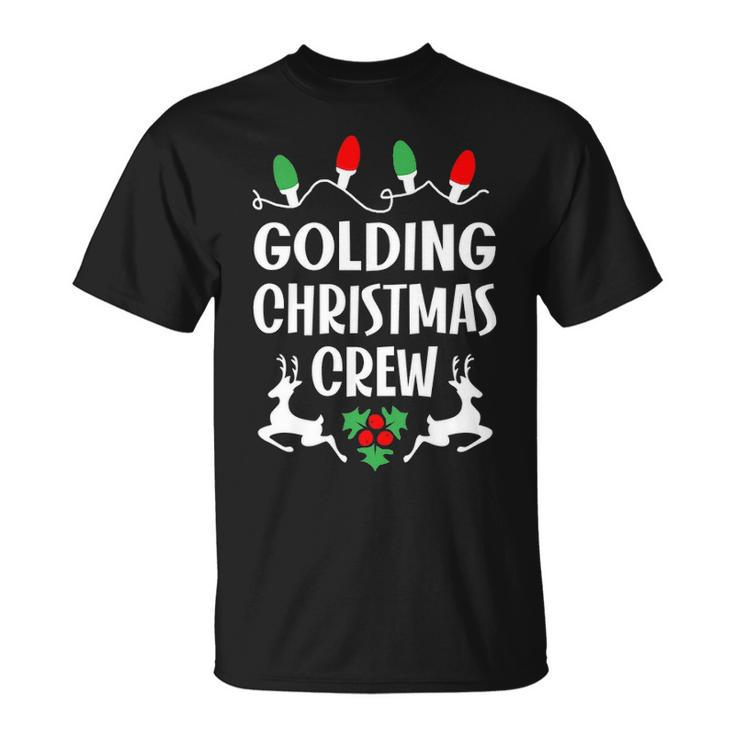 Golding Name Gift Christmas Crew Golding Unisex T-Shirt