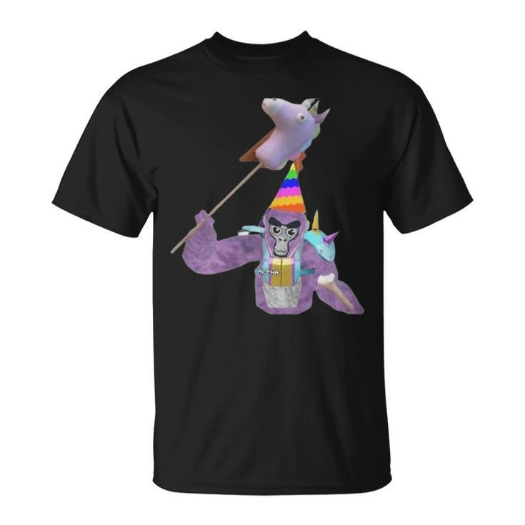Gorilla Tag Alpha Monke Vr Gamer  For Kids N  Unisex T-Shirt