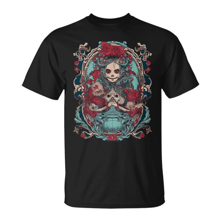 Goth Ghost Girl Gothic  Unisex T-Shirt