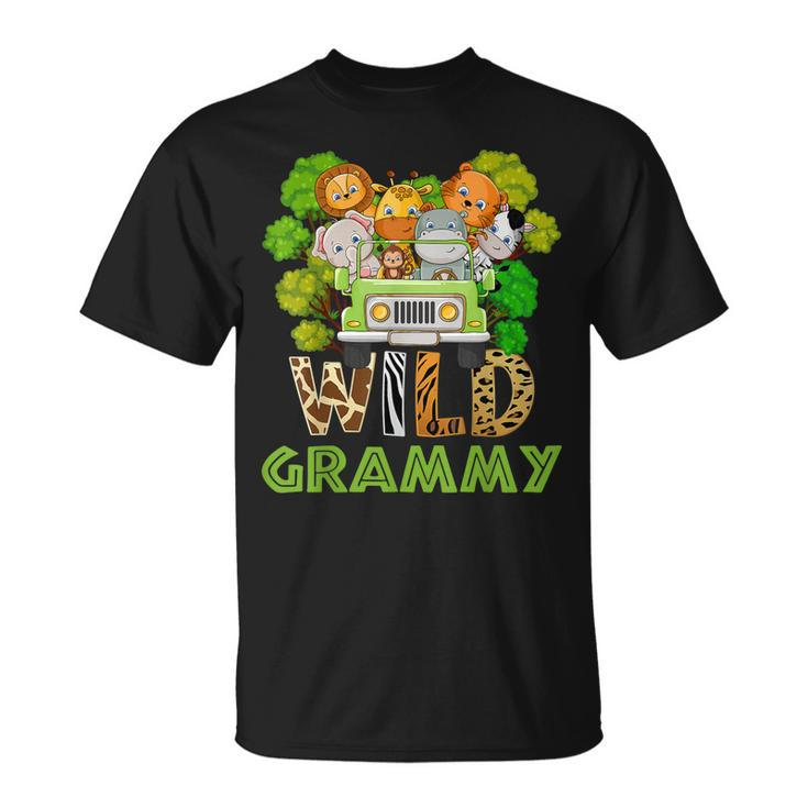 Grammy Wild Zoo Theme Birthday Truck Safari Jungle Unisex T-Shirt