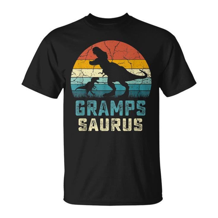 Grampssaurus Fathers Day T Rex Gramps Saurus For Men Dad Unisex T-Shirt