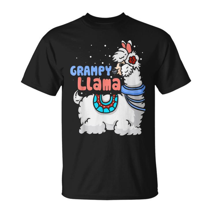 Grampy Lama Passender Familien-Weihnachts-Pyjama Geschenke T-Shirt