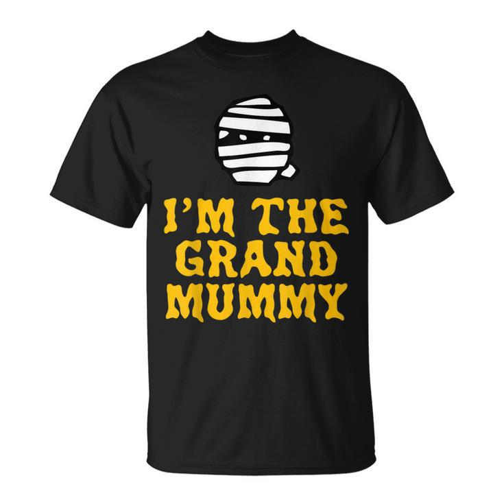 Grand Mummy Halloween Mommy Grandma Costume Lazy Easy Unisex T-Shirt