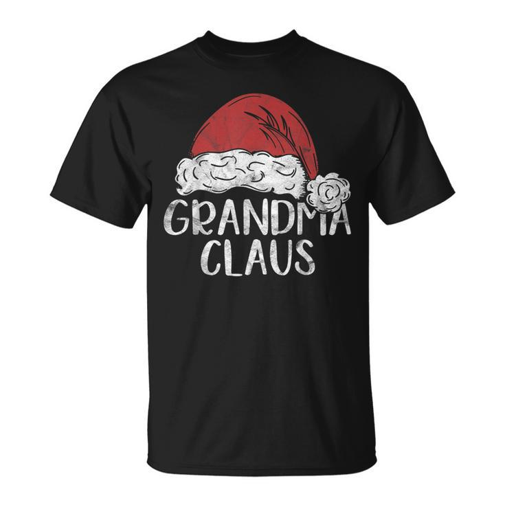 Grandma Claus Christmas Costume Gift Santa Matching Family Unisex T-Shirt