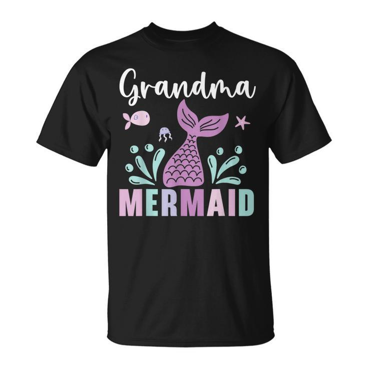 Grandma Mermaid Lover Grandmother Granny Grandparents Day Unisex T-Shirt