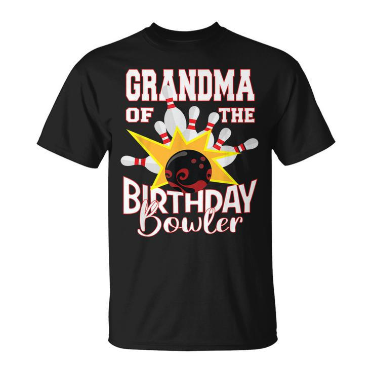 Grandma Of The Birthday Bowler Kid Bowling Party Unisex T-Shirt