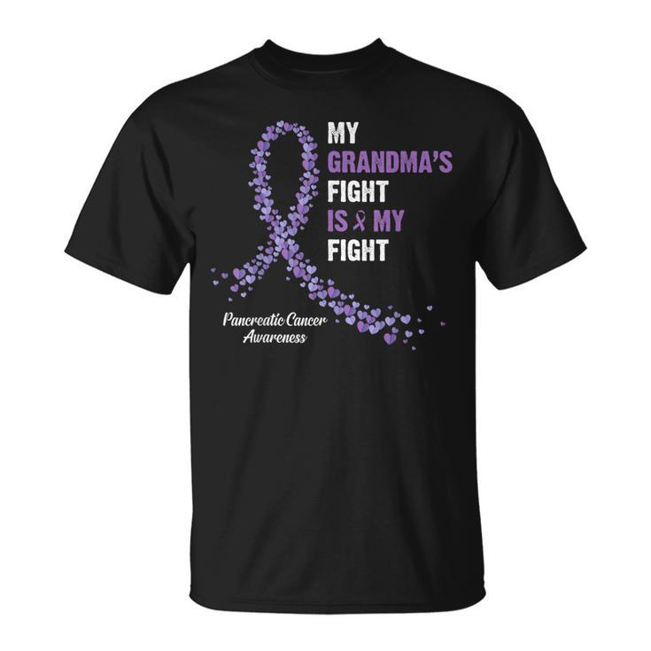 My Grandmas Fight Is My Fight Pancreatic Cancer Awareness T-shirt
