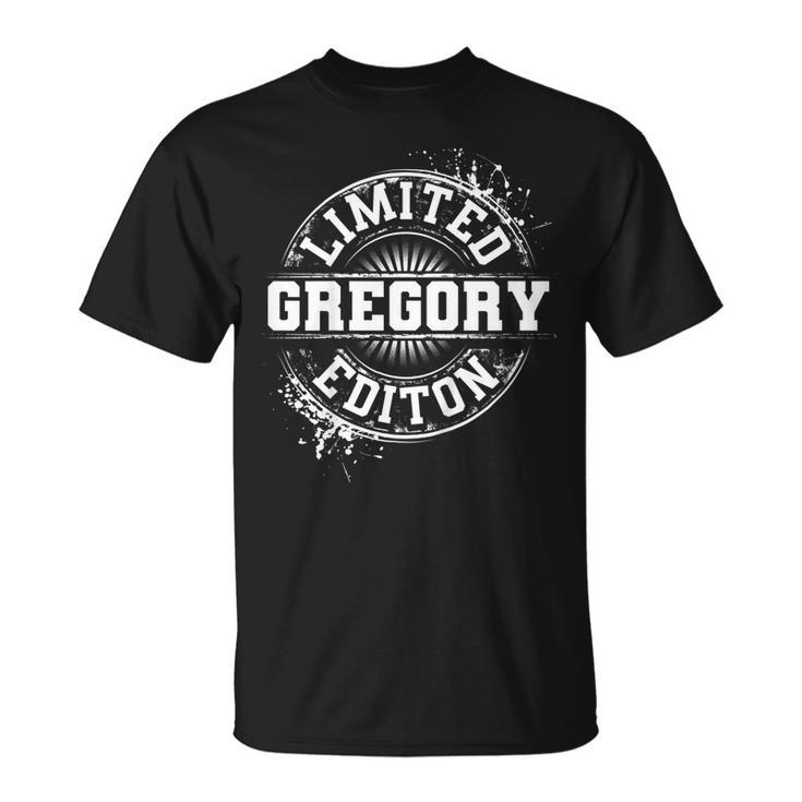 Gregory Funny Surname Family Tree Birthday Reunion Gift Idea  Unisex T-Shirt