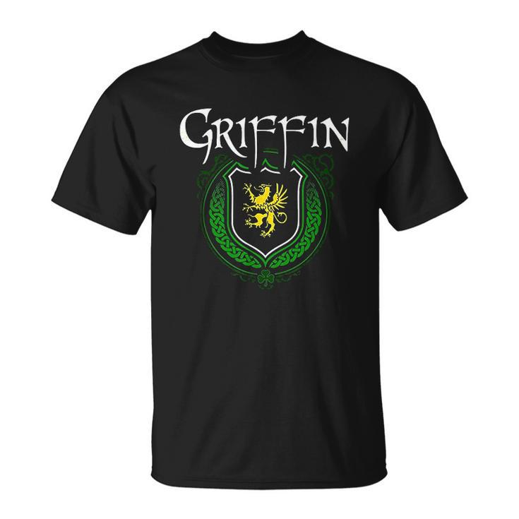 Griffin Surname Irish Last Name Griffin Crest T-shirt