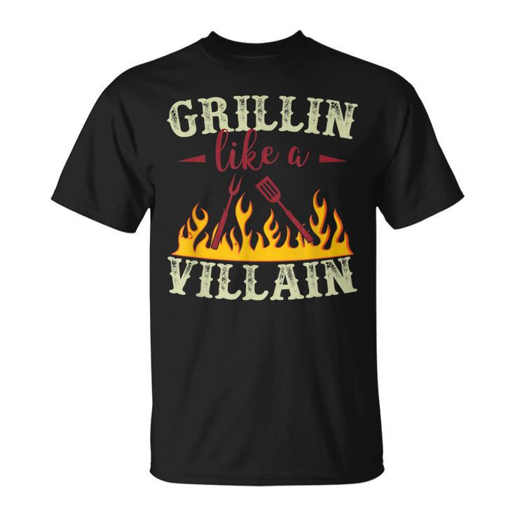 Grillin Like A Villain Bbq T   Unisex T-Shirt