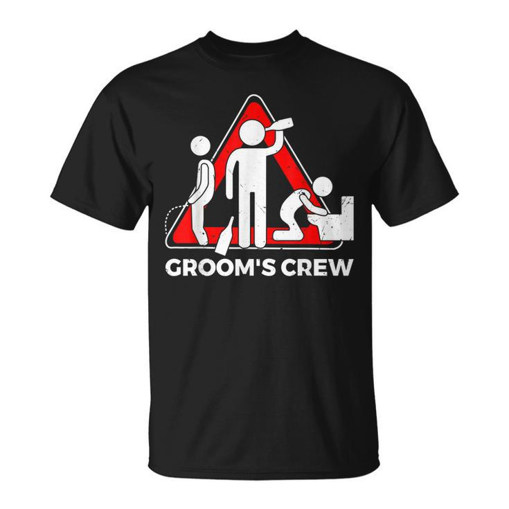 Grooms Crew T Groom Groomsmen Bachelor Party T-Shirt