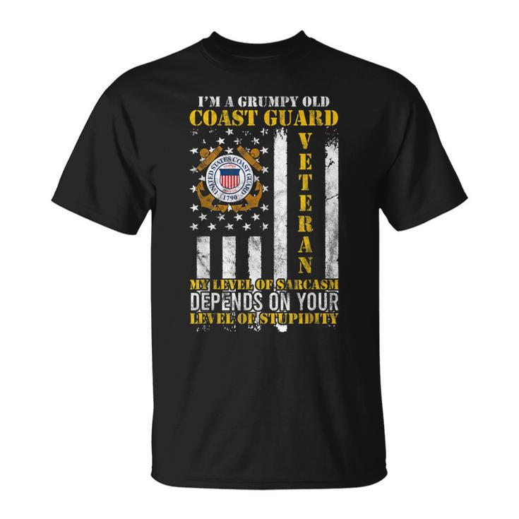 Im A Grumpy Old Coast Guard Veteran For A Veteran T-Shirt