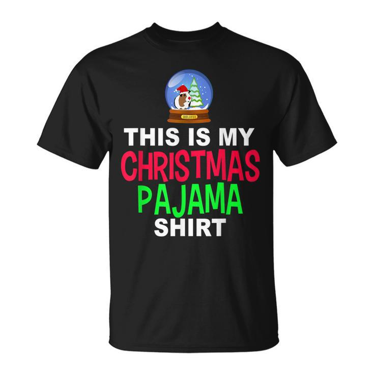 Guinea Pig Christmas Matching Christmas Pajams T-shirt