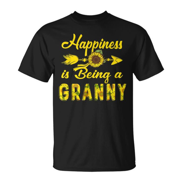 Happiness Is Being A Granny Sunflower Mothers Day Gift Unisex T-Shirt