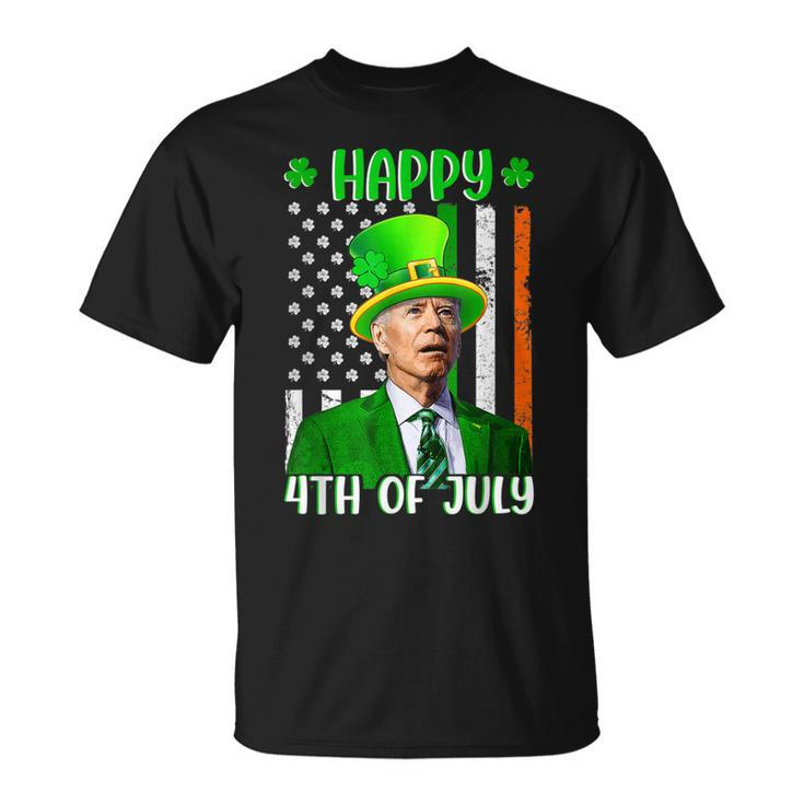 Happy 4Th Of July Joe Biden St Patricks Day Leprechaun Hat V97 T-Shirt